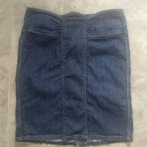 Kensie Denim Butterfly Waist Jean Skirt 30